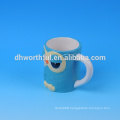 Factory direct wholesale customized ceramic owl mug with handle